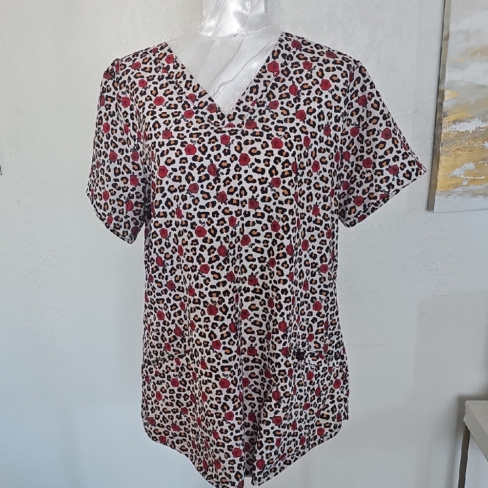 Red and Black Short Sleeve Tee
